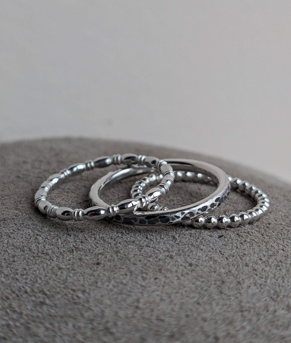 Silver Stacking Rings Workshop