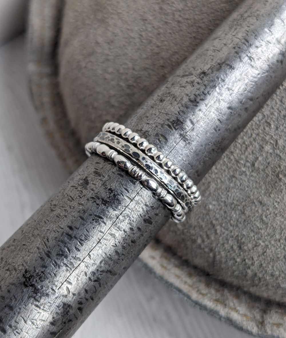Silver Stacking Rings Workshop